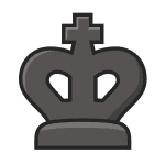 bK chess piece